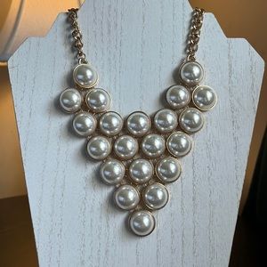 Pearl statement necklace
